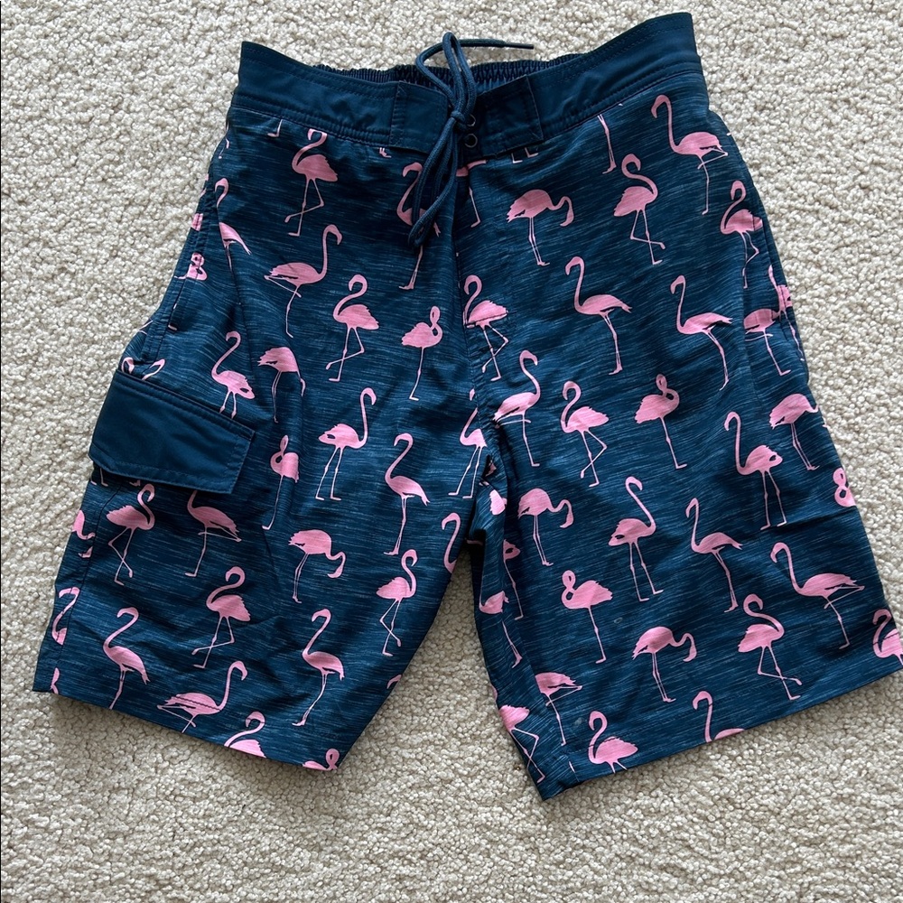 Sonoma Men's Small Pink Flamingo Board Shorts